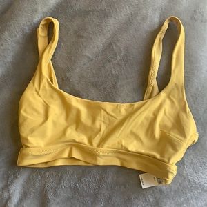 aerie gold scoop bikini top